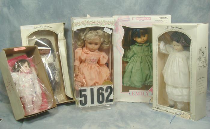 Appraisal: Boxed Doll lot to inches tall All mint in original