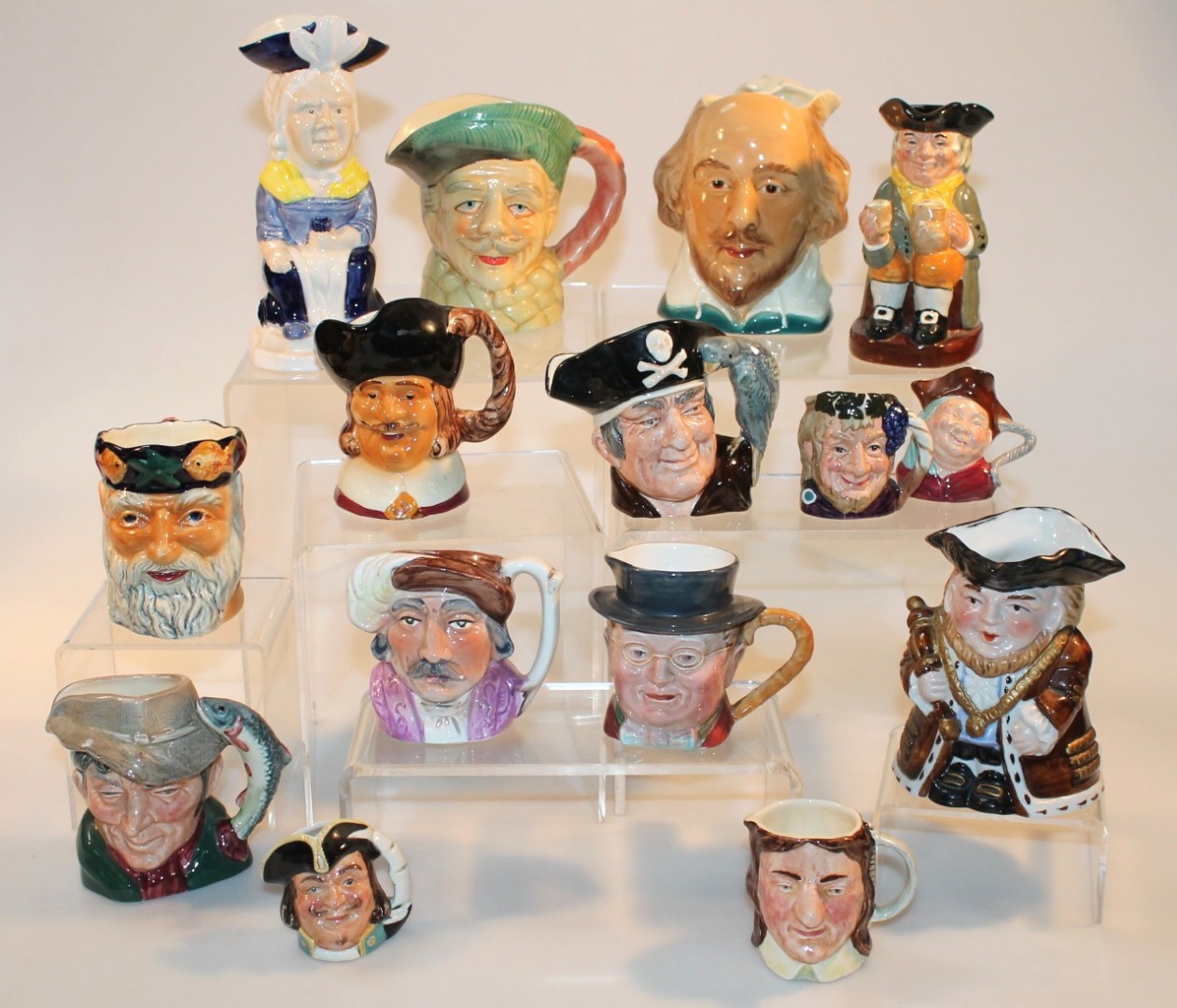 Appraisal: Various Toby and character jugs to include Royal Doulton Happy