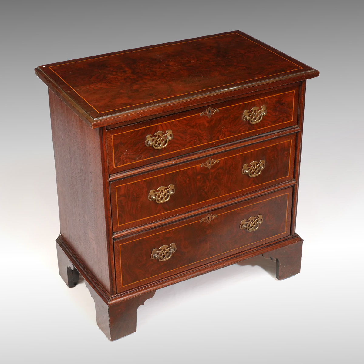 Appraisal: SMALL TH C DRAWER CHEST - graduated drawer chest with