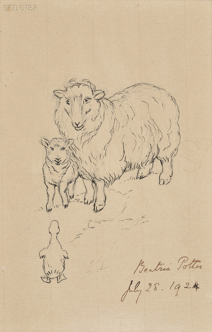 Appraisal: Beatrix Potter British - A Ewe and Lamb Meet a