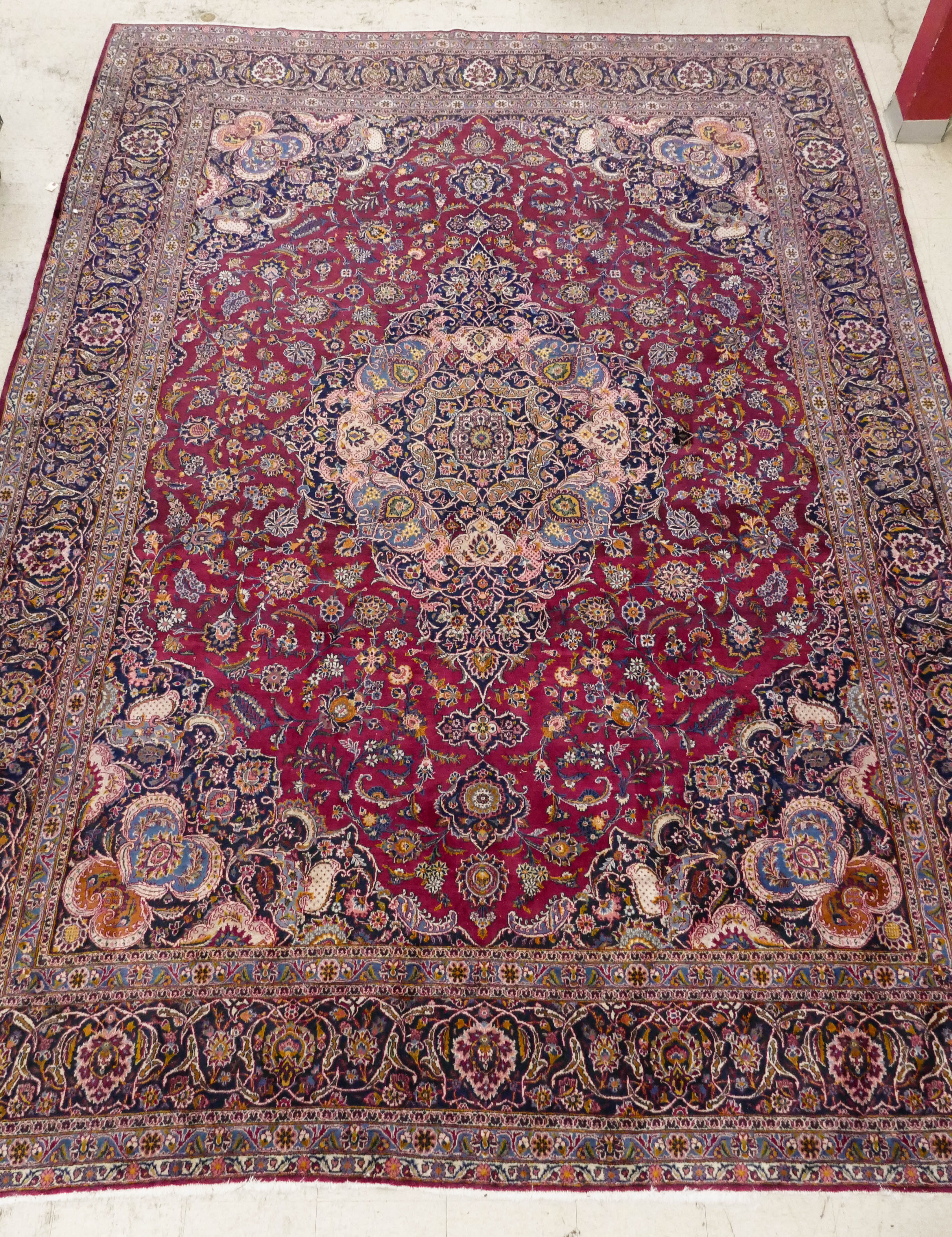 Appraisal: Semi Antique Persian Medallion Oriental Rug ' ''x ' ''