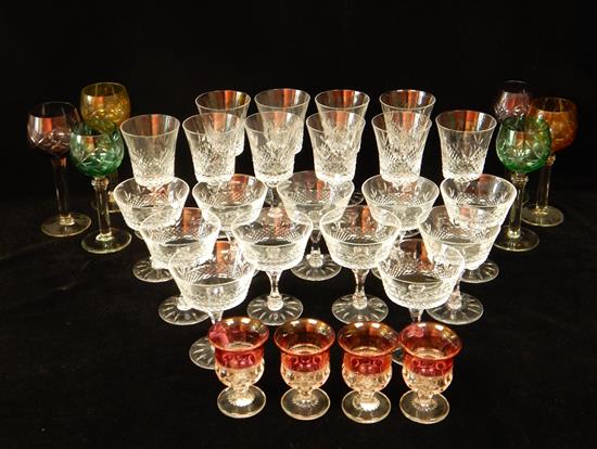 Appraisal: pieces th C glass stemware Lenox Revelry pattern glass stemware