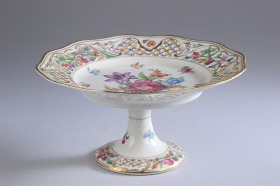 Appraisal: ARZBERG PORCELAIN COMPOTE late th-early th century Dresden Schumann Bavaria