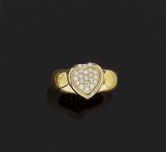 Appraisal: GOLD AND BRILLIANT-CUT DIAMOND RING PIAGET Yellow gold Casual ring