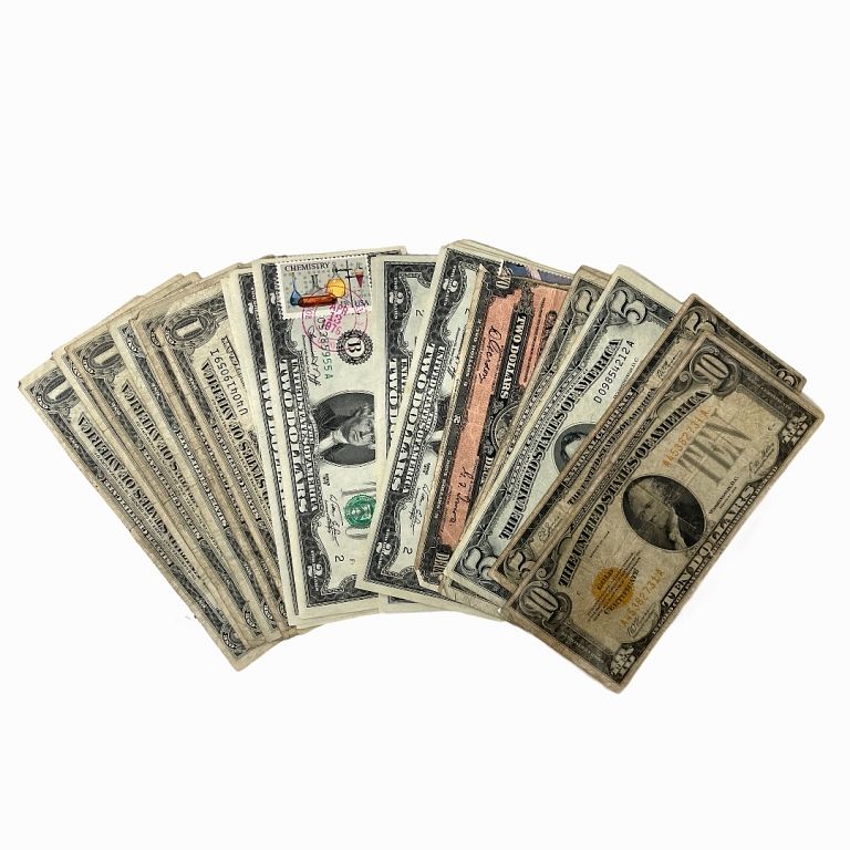 Appraisal: Discontinued Rare United States Currency Discontinued Rare United States Currency