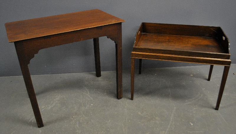 Appraisal: - English mahogany table th c h x w together