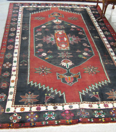 Appraisal: PERSIAN KELARDASHT TRIBAL CARPET nomadic region of Gillan and Mazandaran