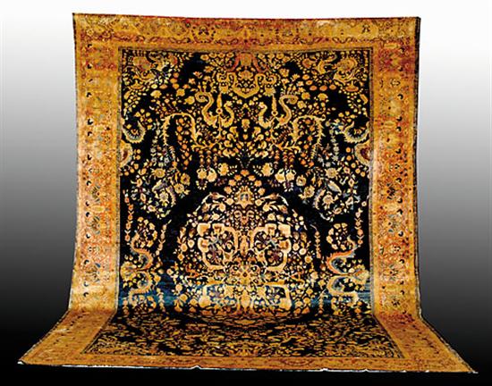 Appraisal: Farahan Sarouk carpet ' x ' of border lacking from