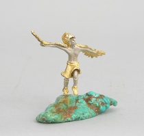 Appraisal: Mikael Redman American b The Eagle Dance Cast sterling silver