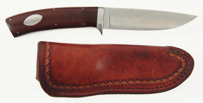 Appraisal: FINE GEISLER CUSTOM HUNTING KNIFE Well made knife with -