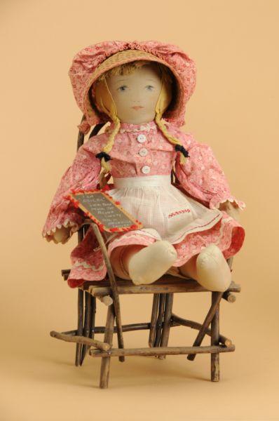 Appraisal: Abigail Cloth Doll from Nashville Indiana America ca all cloth