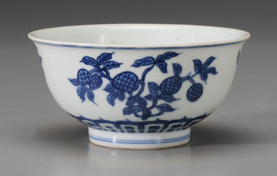 Appraisal: Blue and White Porcelain Bowl Chinese Guangxu period - bell