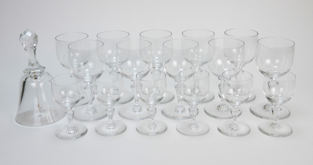 Appraisal: PC BACCARAT NORMANDIE STEMWARE SET BELL France th CenturyColorless blown