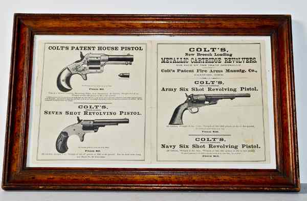 Appraisal: Colt's Patent Fire Arms Manufacturing Co Advertis '' x ''