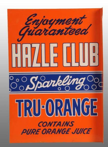 Appraisal: Tin Hazel Club Flange Sign Description s to s Very