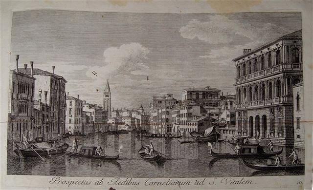 Appraisal: ANTONIUS VINSENTINI after CANALETTO 'Prospectus Magni Canalis Venetiarum ex Tabulus