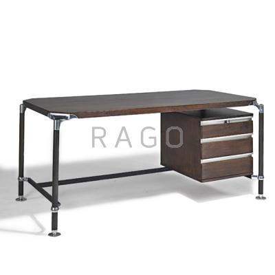 Appraisal: ICO AND LUISA PARISI MIM Executive desk Italy s Chromed