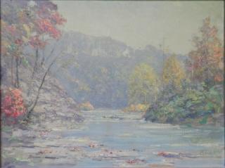 Appraisal: Adam Lehr oil Adam Lehr American - - Landscape in