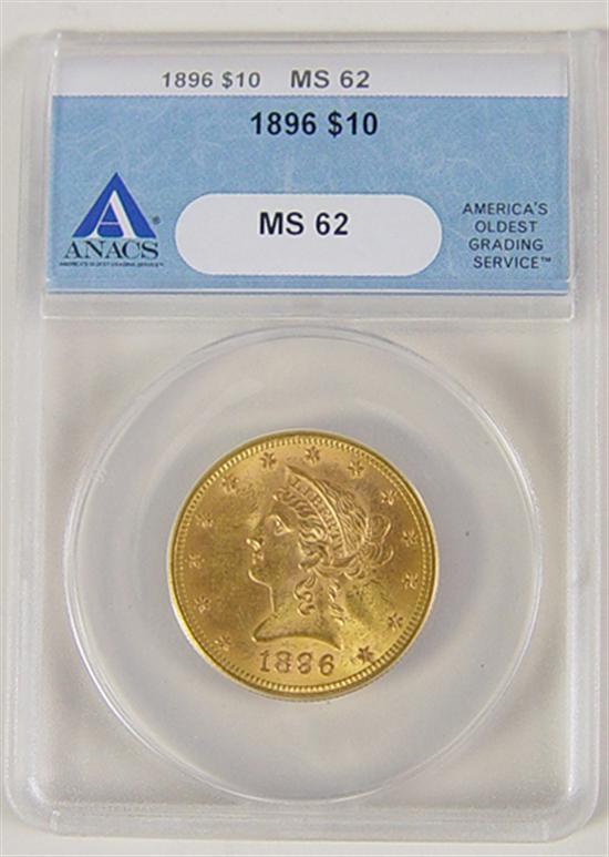 Appraisal: Gold Coin Anacs certified and graded MS