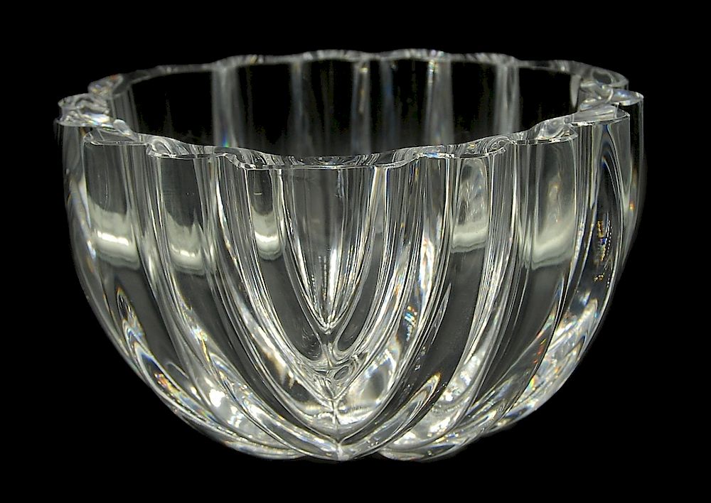 Appraisal: Orrefors Crystal Bowl Signed Orrefors Crystal Bowl Packaging Insurance Handling