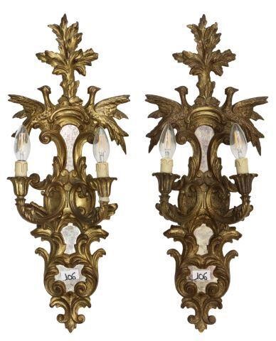 Appraisal: pair French Louis XVI style wall sconces late th c