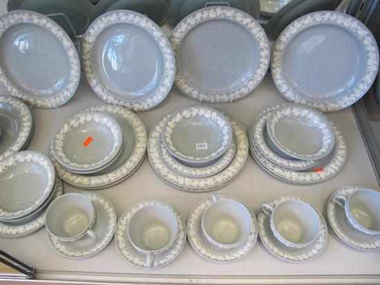 Appraisal: WEDGWOOD EMBOSSED QUEENS WARE PART DINNER SERVICE