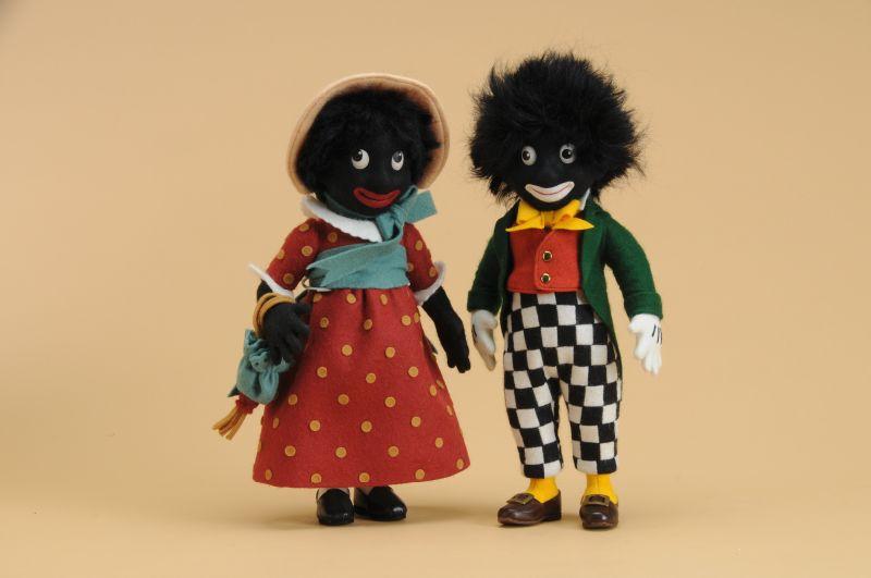 Appraisal: R John Wright Golliwog Miss Golli - All felt with