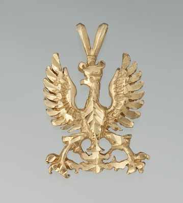 Appraisal: A k Yellow Gold Eagle Pendant k yellow gold pendant