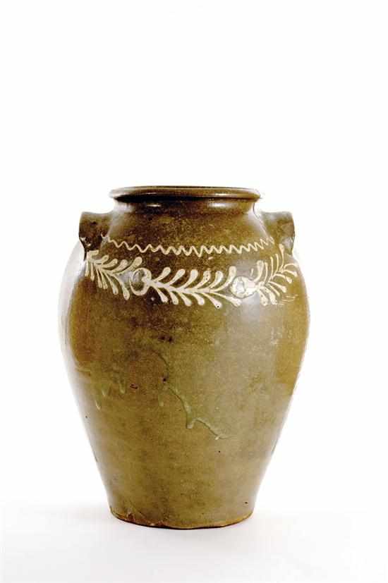 Appraisal: Southern stoneware storage jar Rhodes Factory Edgefield South Carolina circa