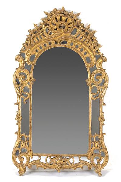 Appraisal: A R gence giltwood mirror first quarter th century The