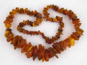 Appraisal: An amber necklace approx cm long gms