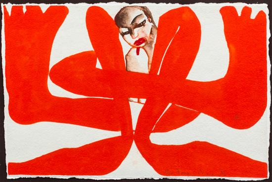 Appraisal: Sale Lot Francesco Clemente American b Aids Relief Series color