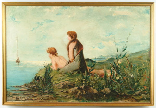 Appraisal: EMIL CARLSON th th Century SIGNAL TO THE BATHERS Large