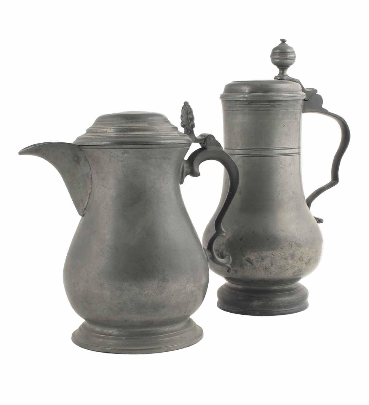 Appraisal: A North European pewter flagon