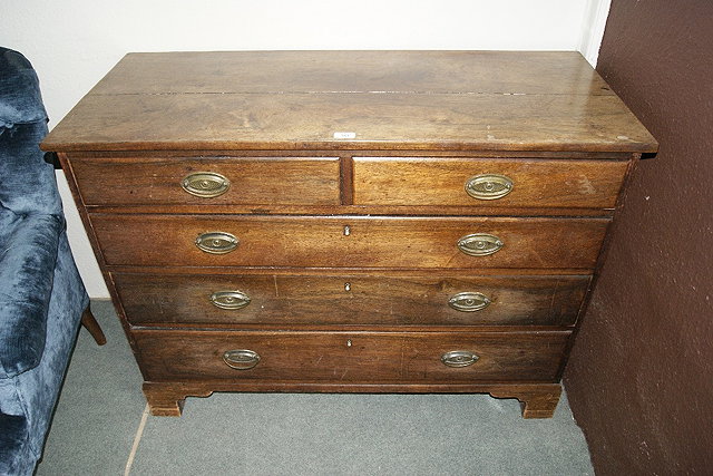 Appraisal: th Century mahogany straight front chest of drawers cm