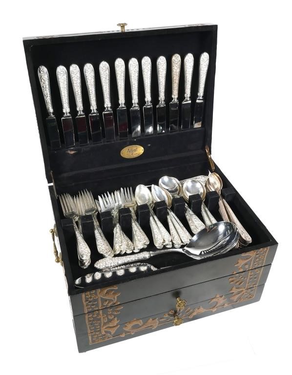 Appraisal: -piece set of Steiff Corsage sterling silver including knives forks