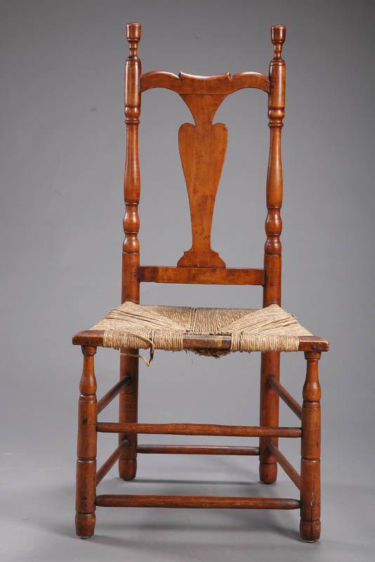 Appraisal: QUEEN ANNE SIDE CHAIR New England th century mixed woods