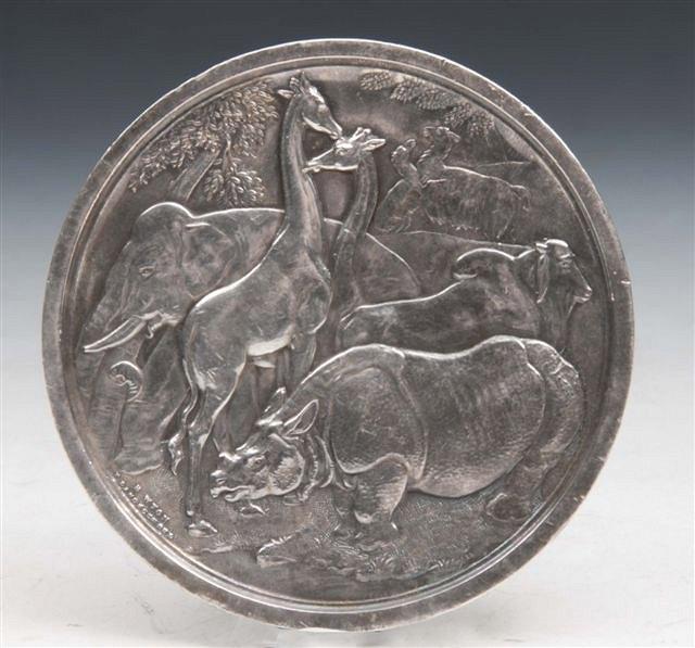 Appraisal: A CAST MEDALLION from the Zoological Society of London presented