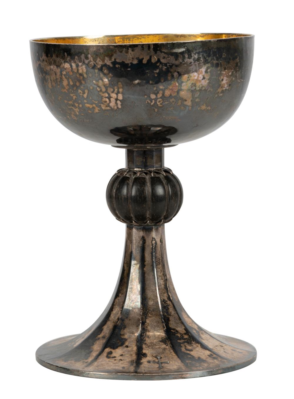 Appraisal: GEORGE VI STERLING CHALICEAlfred Charles Pruden London with gilt-washed interior