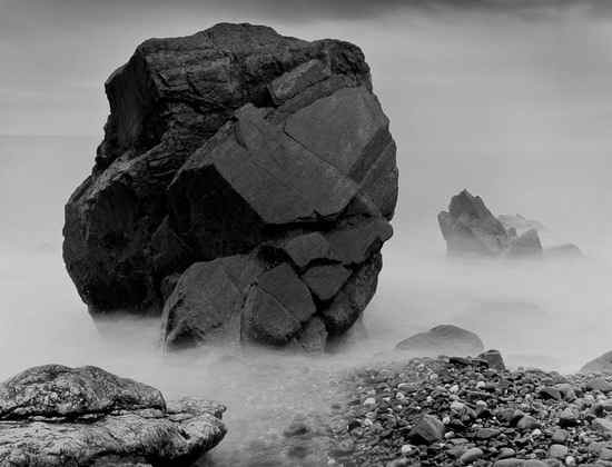 Appraisal: John Blakemore b Rocks Tide Wales Selenium toned gelatin silver