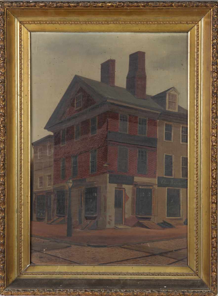 Appraisal: John S Powell Street scene in Philadelphia Sgn John S