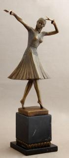 Appraisal: Dimitri Chiparus - Deco Dancer patinated bronze late th c