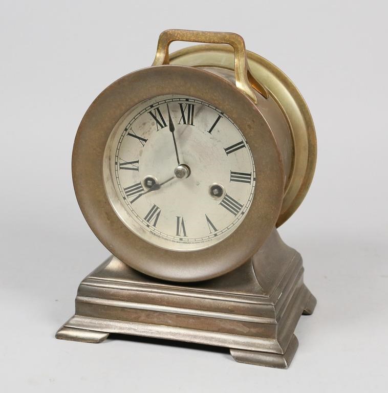 Appraisal: WATERBURY CLOCKWaterbury clock stamped inside Manufactured By Waterbury Clock Co