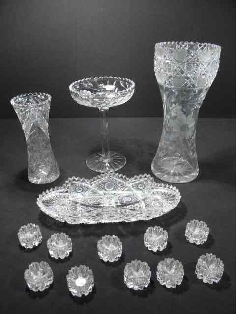 Appraisal: Lot of assorted cut glass and crystal Includes fourteen total