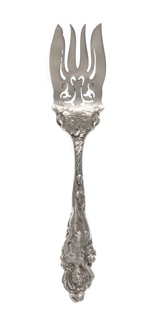 Appraisal: Sale Lot An American Silver Serving Fork Love Disarmed pattern