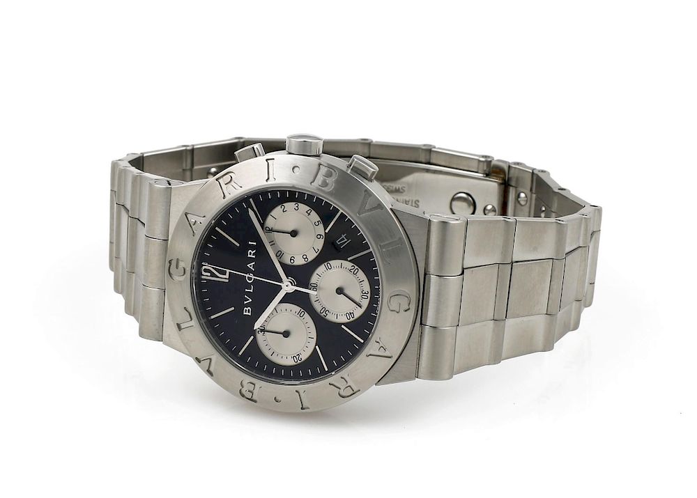 Appraisal: Bvlgari Bulgari Diagono Chronograph Stainless Steel CH S Bvlgari stainless