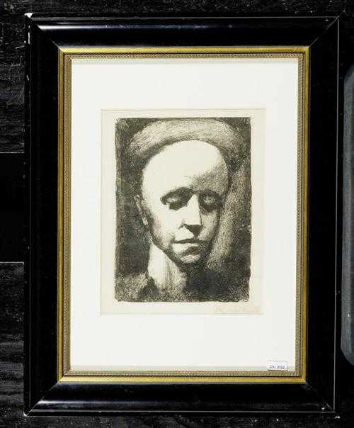 Appraisal: ROUAULT GEORGES Self-portrait Lithograph Signed lower right Georges Rouault On