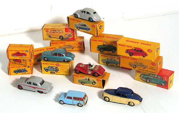 Appraisal: Dinky boxed scaled cars Mid th century boxed examples of