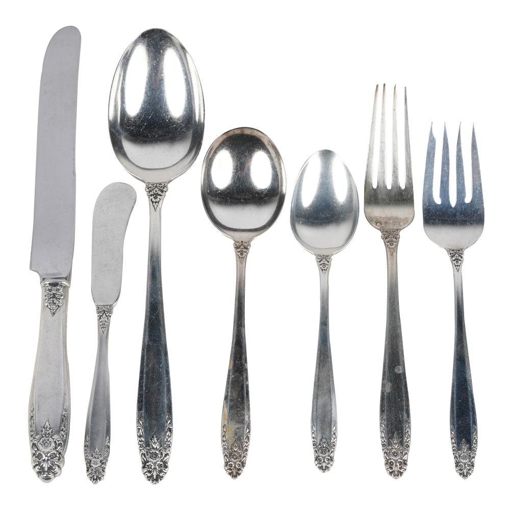 Appraisal: INTERNATIONAL SILVER CO STERLING FLATWARE SERVICEPrelude pattern with maker's marks