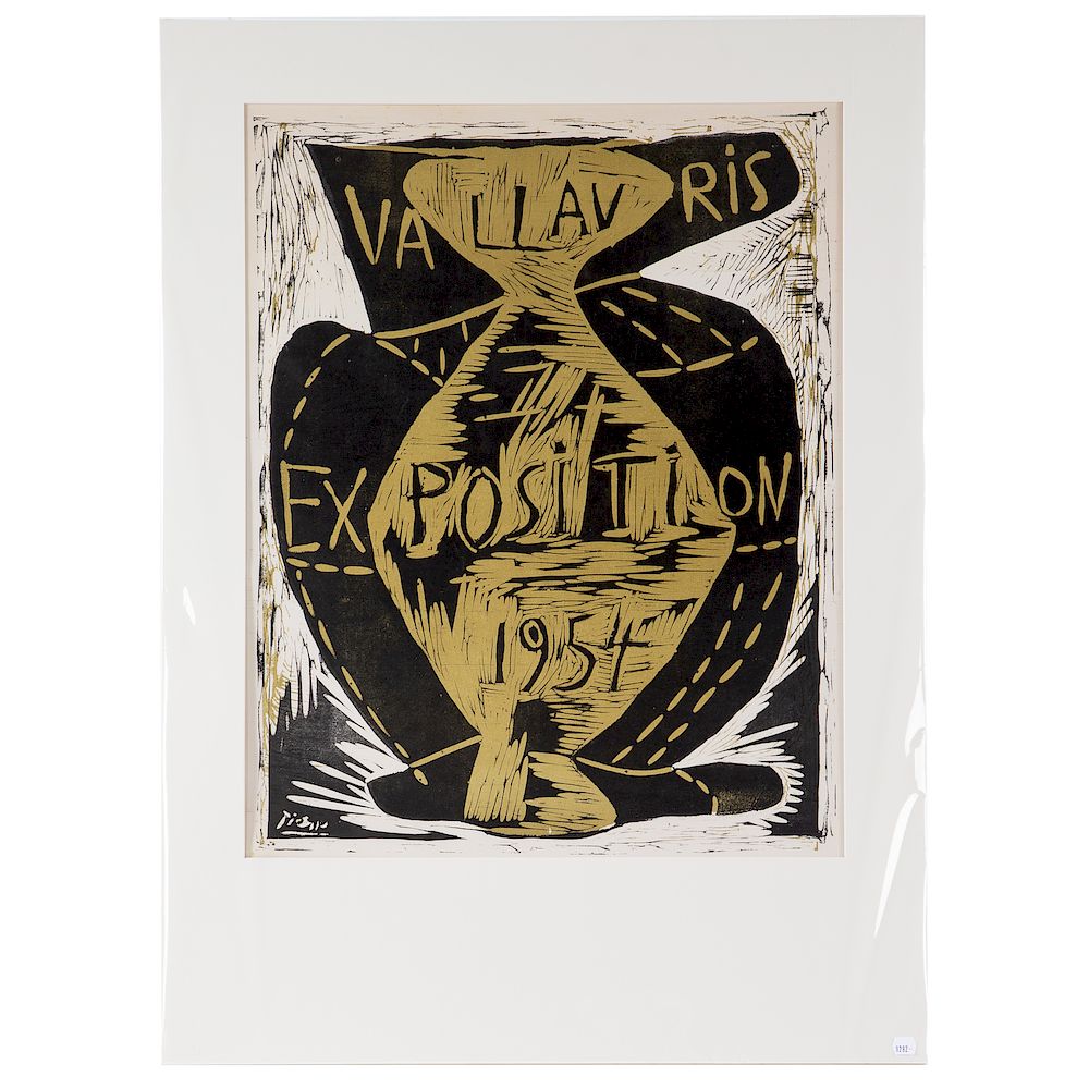 Appraisal: Pablo Picasso Vallauris Exhibition Spanish - Linoleum cut published by